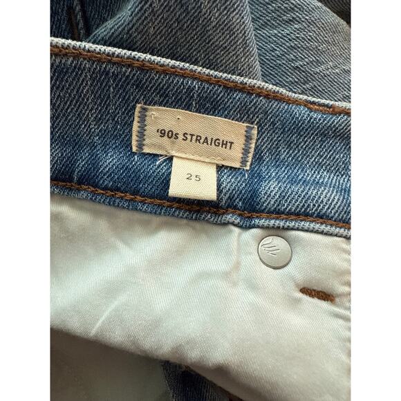 Madewell 90's Straight Jean Denim in Randall Wash Size 25 - Picture 12 of 13